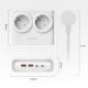 4. Listwa zasilająca Orico PDC25 25W 6w1 2x AC + 2x USB-A + 2x USB-C - biała