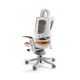 2. Fotel biurowy Wau 2 BL405 tkanina mandarin/biały