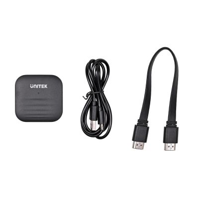 9. UNITEK BEZPRZEWODOWY NADAJNIK HDMI DO 50M, USB-C, CZARNY