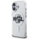 2. Etui Karl Lagerfeld IML Glitter Karl & Choupette Sketch Logo MagSafe do iPhone 16 - przezroczyste