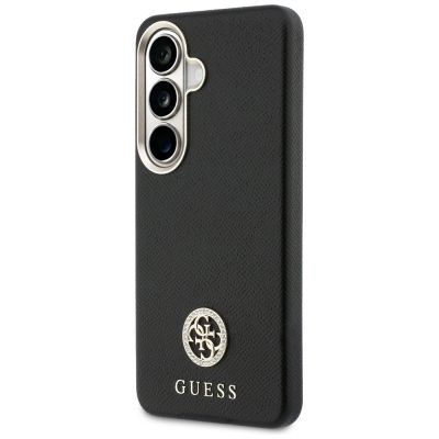 2. Etui Guess Rhinestone Round Logo MagSafe na Samsung Galaxy S26 - czarne