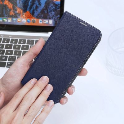 10. Dux Ducis Skin X2 etui Samsung Galaxy S23+ pokrowiec z klapką portfel podstawka niebieskie