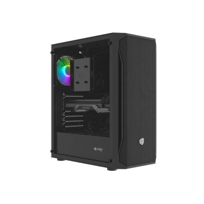 34. FURY OBUDOWA KOMPUTEROWA FURY SHOBO RGB MIDI TOWER Z OKNEM CZARNA