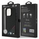 8. Etui BMW M Perforated Tricolor Line MagSafe na iPhone 16 Pro - czarne