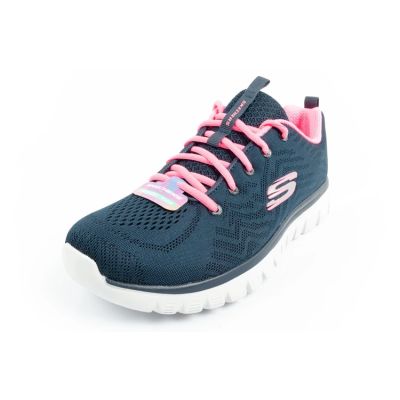 3. Skechers Graceful-Get buty damskie sportowe wygodne lekkie oddychające granatowe