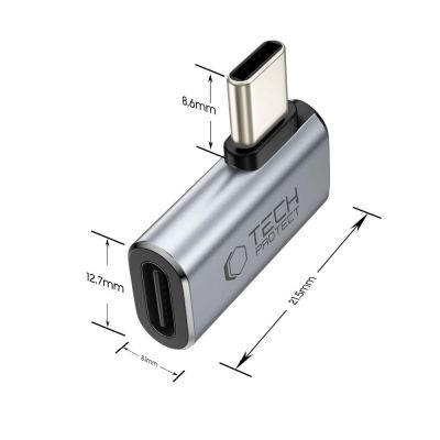 2. Adapter kątowy Tech-Protect Ultraboost AA01 USB-C - szary