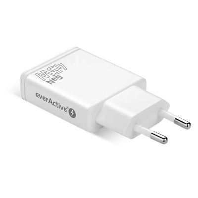 3. EVERACTIVE ŁADOWARKA SIECIOWA GAN SUPER SLIM 2X USB-C PD 45W BIAŁA SC-465Q