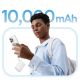 9. Powerbank Baseus PicoGo 10000mAh 45W z wbudowanym kablem i wyświetlaczem - biały