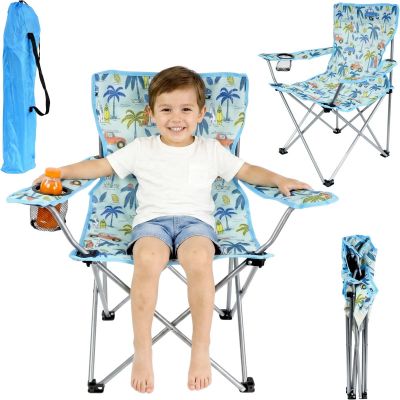 KRZESŁO TURYSTYCZNE SKŁADANE DZIECIĘCE NIEBIESKIE REDCLIFFS
