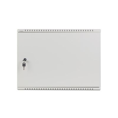 5. Szafa instalacyjna Lanberg rack wisząca 19" 4U+3U 540x200 niskoprofilowa szara (złożona)