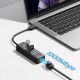 5. Hub USB Orico PW3UR25-U3 4-portowy 3x USB-A 3.0 1x RJ45 2.5G Ethernet 1,8 m - czarny