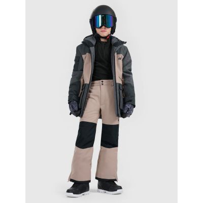 3. Kurtka snowboardowa membrana 10000 dziecięca 4F 4FJRAW25TTJAU1039-82S