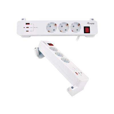 3. Equip 245556 rozgałęziacz 2 m 3 x gniazdo sieciowe Wewnętrzna Biały