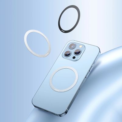 11. Baseus Halo Series magnetyczny pierścień (2 szt./opakowanie) czarny (PCCH000001)
