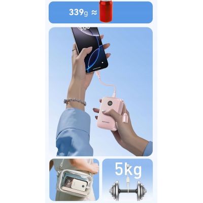 3. Powerbank Vention 20000mAh 2 x USB-C 1x USB-A z wyświetlaczem 22,5W niebieski