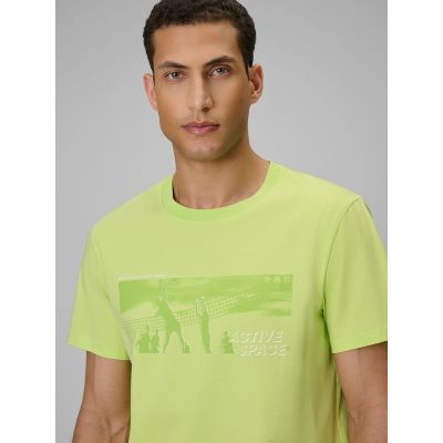 3. T-shirt reagular z nadrukiem męski 4F 4FWSS26TTSHM3035-42S