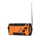 6. Extralink RADIO AWARYJNE SOLARNE Z KORBKA DYNAMO POWERBANK 4000MAH Z LATARKA SOS SR-4000 Przenośny Analogowy Czarny, Pomarańczowy