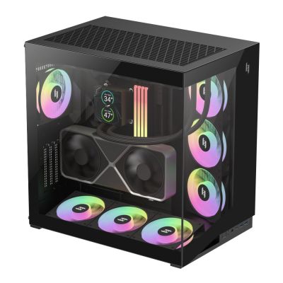 12. GameMax NEX C56 BK zabezpieczenia & uchwyty komputerów Midi Tower Czarny