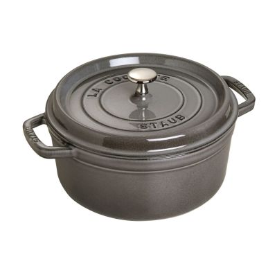 5. STAUB Garnek żeliwny okrągły 40500-246-0 3,8l grafitowy