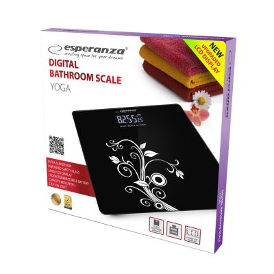 6. Waga łazienkowa Esperanza Yoga EBS003 (kolor czarny)