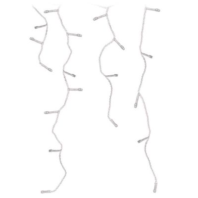 10. LAMPKI CHOINKOWE KURTYNA ŚWIETLNA ZEW 360 LED STEROWNIK TIMER CIEPŁY BIAŁY KABEL TRANSPARENTNY