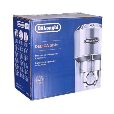 47. Ekspres kolbowy DeLonghi Dedica Style EC 685.M (1350W; kolor srebrny)