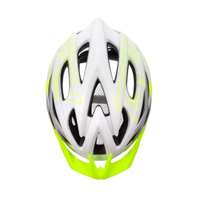 9. Kask Meteor Gruver L 58-61 cm biało-zielony 24802
