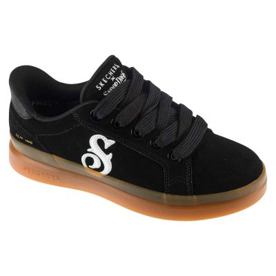 Skechers Slip-Ins Suede Snoop Cupsole Sneaker 186100-BKW Czarne 36