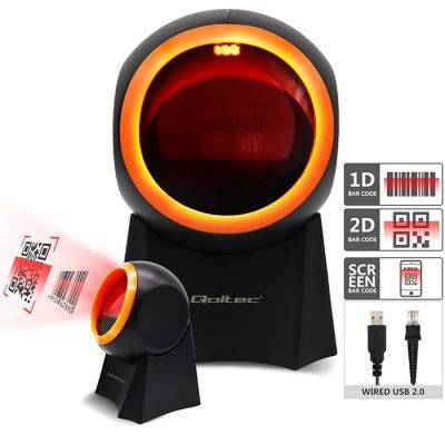 6. QOLTEC CZYTNIK KODÓW KRESKOWYCH STACJONARNY 1D | 2D