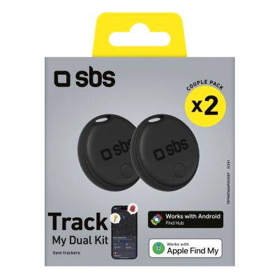 2. Lokalizator SBS uniwersalny Track My Dual zestaw 2 szt. - czarny