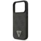 6. Etui Guess Leather 4G Triangle Strass MagSafe na iPhone 17 Pro - czarne