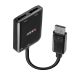 2. Lindy 38430 huby i koncentratory DisplayPort 21600 Mbit/s Czarny