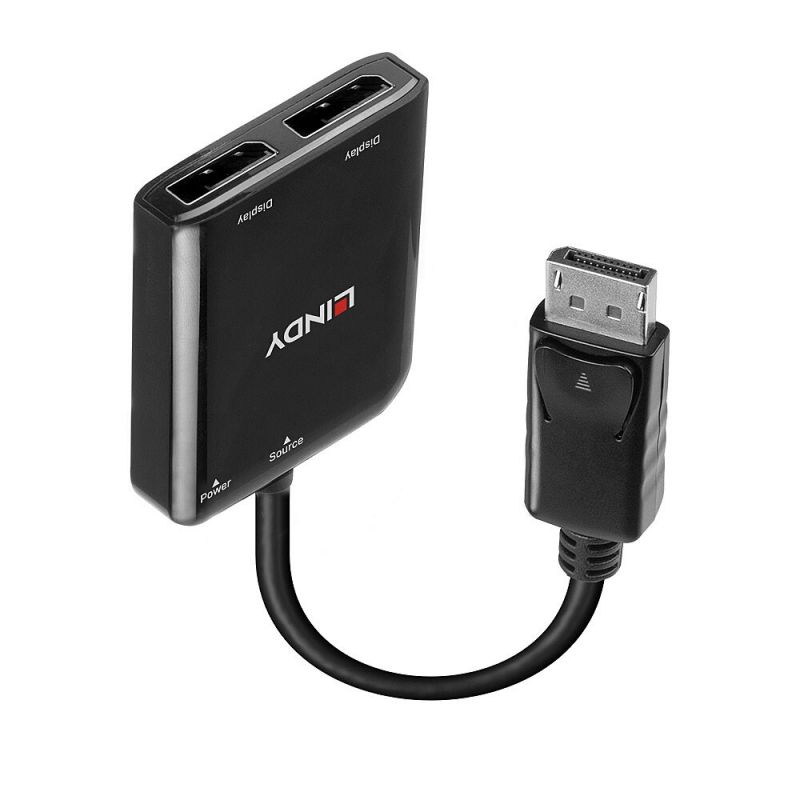 2. Lindy 38430 huby i koncentratory DisplayPort 21600 Mbit/s Czarny