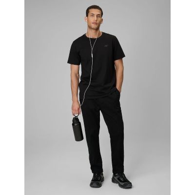 4. T-shirt regular gładki męski 4F 4FRMM00TTSHM4192-20S