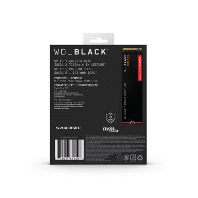 6. Dysk SSD WD Black SN850X WDS200T2X0E (2 TB ; M.2; PCIe NVMe 4.0 x4)