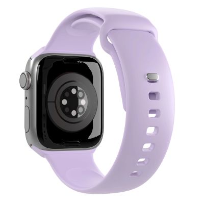 3. Pasek silikonowy Puro Icon do Apple Watch 42 / 44 / 45 / 49 mm - lawendowy (2 szt.)