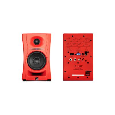 34. KALI AUDIO LP-UNF-R - Para monitorów odsłuchowych z Bluetooth. Głośniki multimedialne, czerwone.