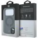 8. Etui Mercedes Leather with Ring Stand MagSafe na iPhone 18 Pro Max / 17 Pro Max - ciemnoszare