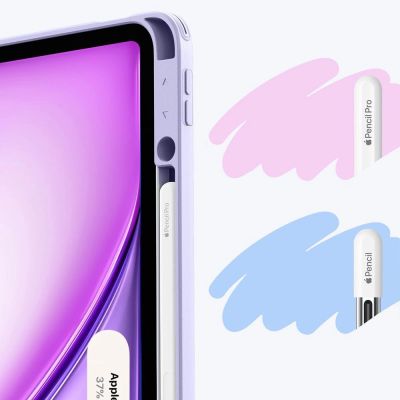 8. Etui ESR Flip Hybrid na iPad Air 13" (2024/2025/2026) - fioletowe