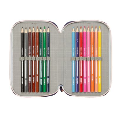5. FC Barcelona piórnik z wyposażeniem triple filled pencil case 37 PCS 412526857