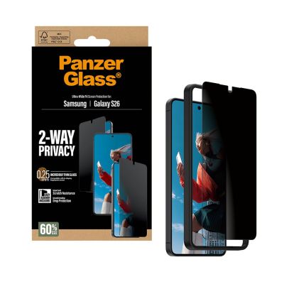 4. PanzerGlass ® 2-Way Privacy Screen Protector Samsung Galaxy S26 | Ultra-Wide Fit w. EasyAligner Przezroczysta ochrona ekranu 1 szt.