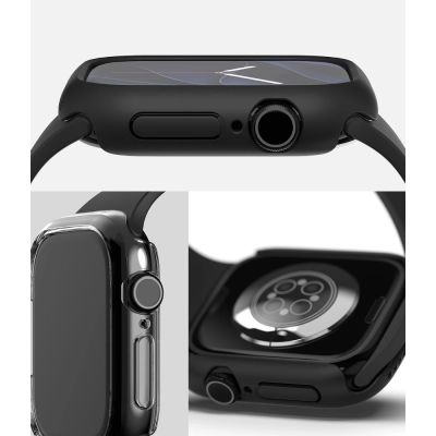 4. Etui Ringke Slim Clear & Matte Black 2-Pack na Apple Watch 12 (46 mm)