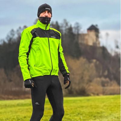 2. Rockbros kurtka męska YPW055 czarny-fluor M