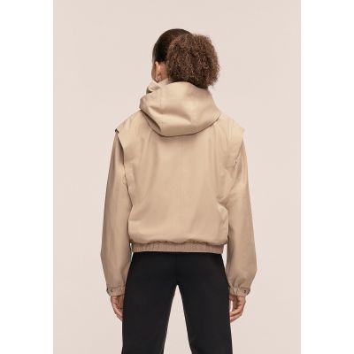 4. Kurtka damska CASALL Scandi Bomber Rain Jacket kolor beżowy