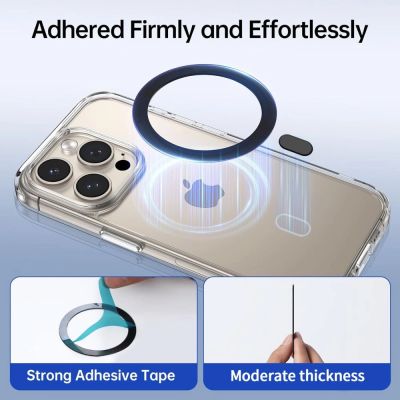 7. Ring Tech-Protect MMP-100 z MagSafe (2 szt.) - białe - czarne