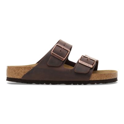 12. Klapki damskie/męskie brązowe Birkenstock Arizona Nubuk Habana narrow wąskie (52533)