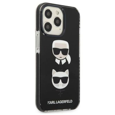 4. Etui Karl Lagerfeld Karl&Choupette Head na iPhone 13 Pro / iPhone 13 - czarne