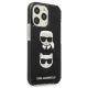 4. Etui Karl Lagerfeld Karl&Choupette Head na iPhone 13 Pro / iPhone 13 - czarne