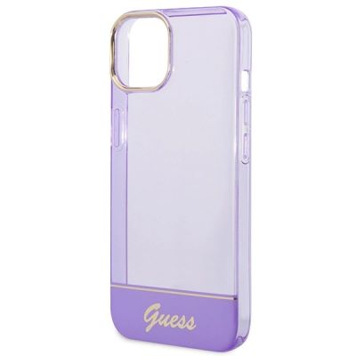 6. Etui Guess Translucent na iPhone 14 6,1" - fioletowe