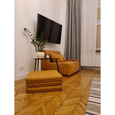 4. MATERAC GIMNASTYCZNY SKŁADANY BRĄZOWY 180CM BENCHK